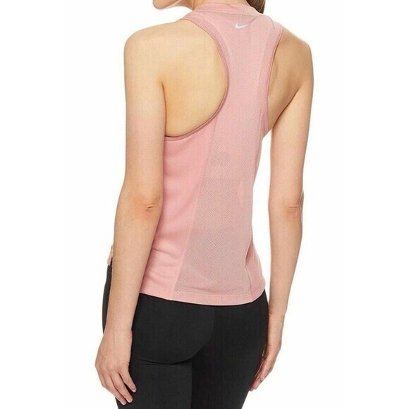 Nike Tank Top Womens Small Pink Dry Miler Running Pink Workout Gym Yoga Athletic - Picture 2 of 16